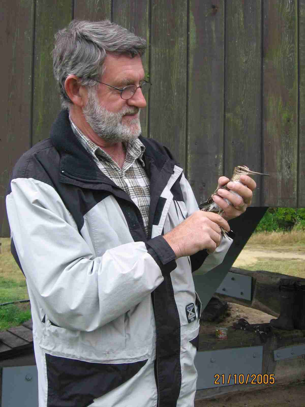 Johann Joachim Seeger - mit einer Bekassine in der Hand